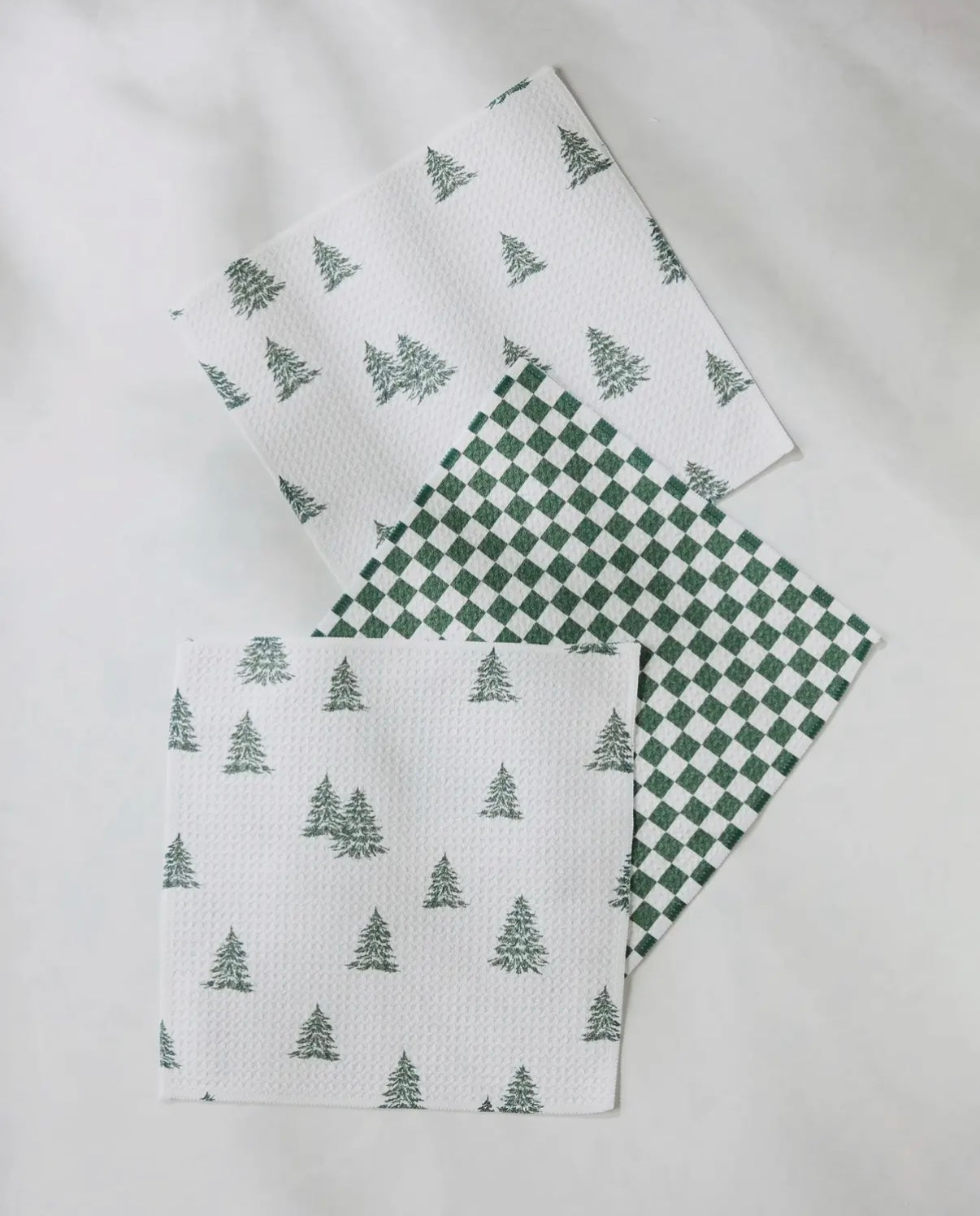 Claret Geometry Dishcloth Set