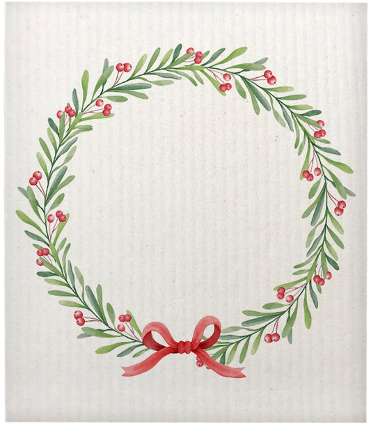 Wreath Swedish Dishcloth
