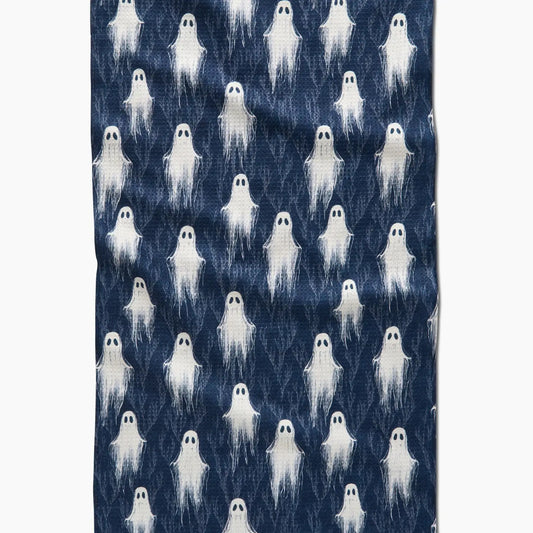 Ghosting Around Geometry Tea Towel