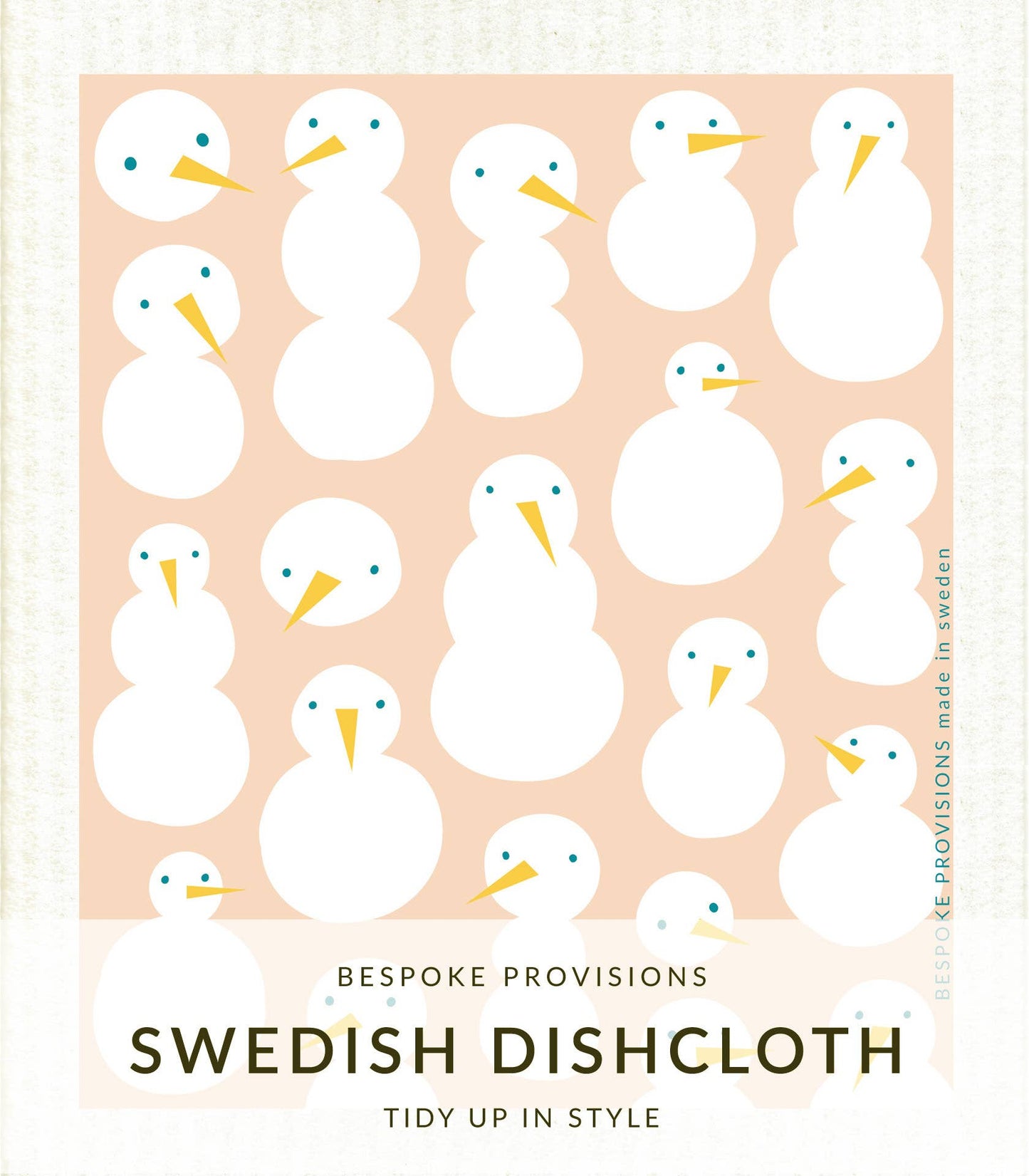 Snowmen Swedish Dishcloth