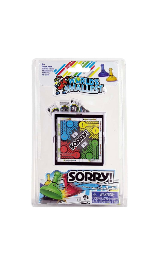 World’s Smallest Sorry!
