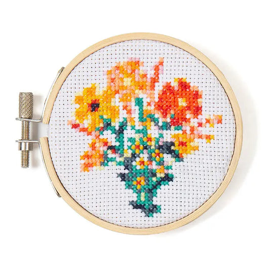 Flower Mini Cross Stitch Embroidery Kit