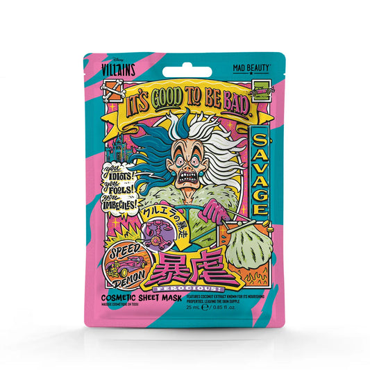 Cruella Sheet Face Mask