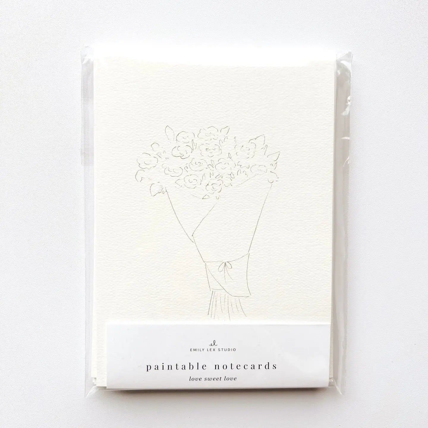 Sweet Love Paintable Notecards