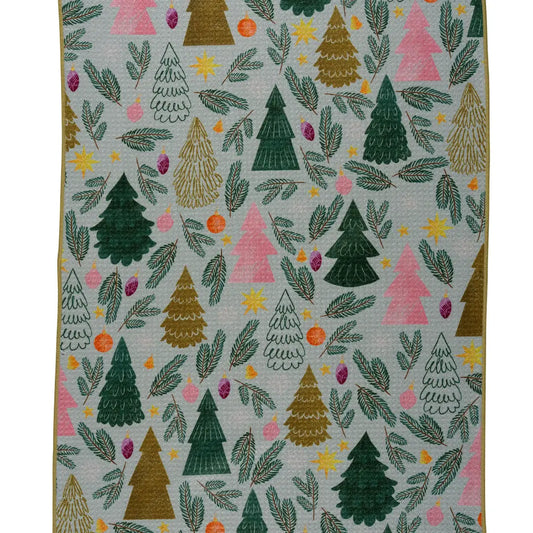 Sparkling Evergreen Tea Towel