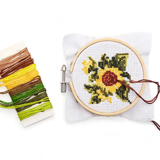 Sunflower Mini Cross Stitch Embroidery Kit