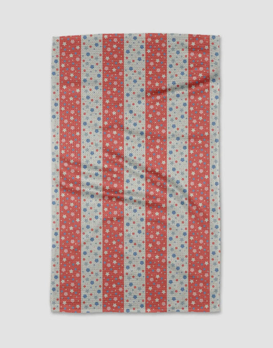 Stripes and Sprinkles Geometry Towel