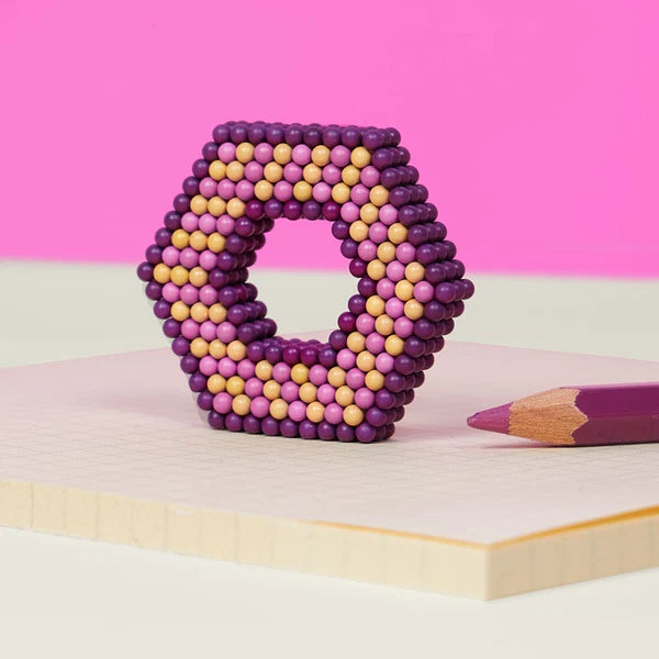 Sassy Bold Pink Speks Mini Magnet Balls