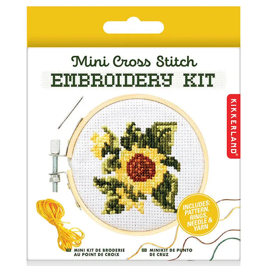 Sunflower Mini Cross Stitch Embroidery Kit