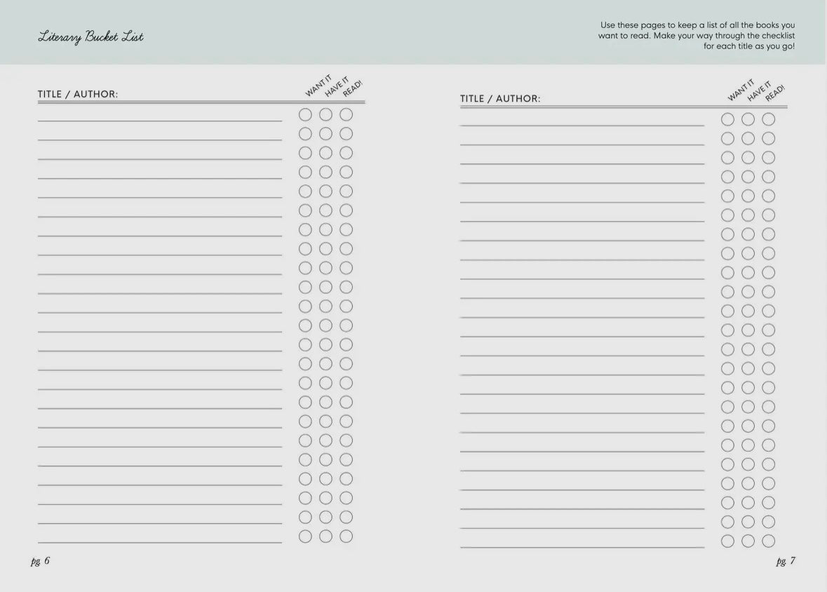 For The Love Of Books: Reading Journal For Teens