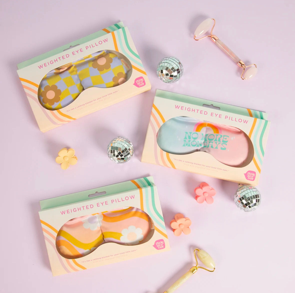 Cool Funky Daisy Weighted Eye Pillow