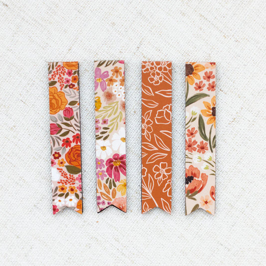 Floral Magnetic Bookmarks