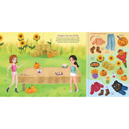 Halloween Sticker Doll Dress Up Book