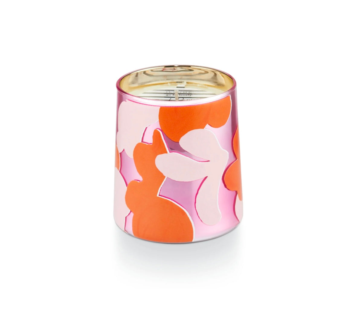 Pink Pepper Fruit Pearl Glass Candle