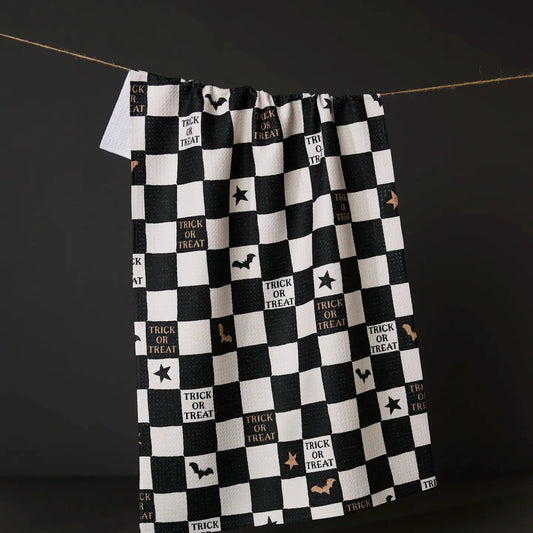 Tricks and Treats Geometry Tea Towel