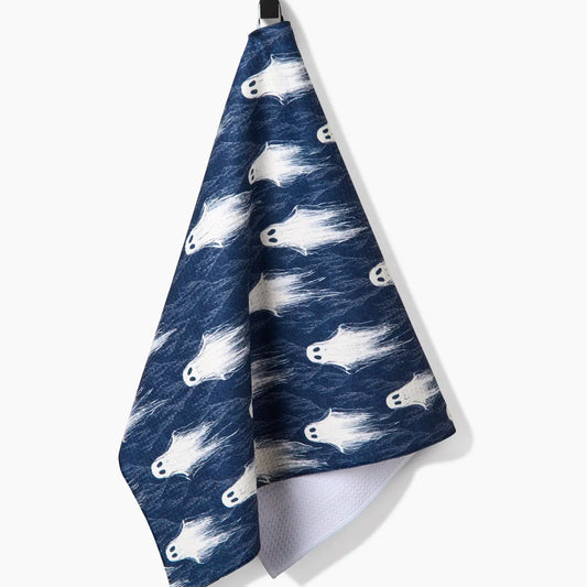 Ghosting Around Geometry Tea Towel