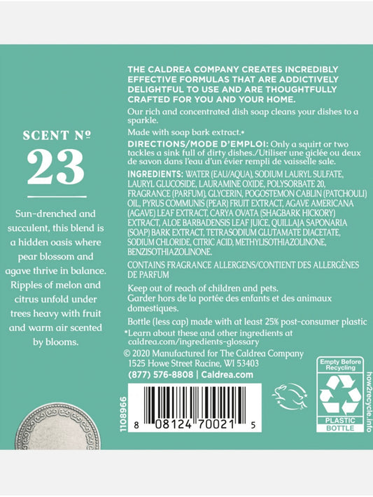 Pear Blossom Agave Dish Soap