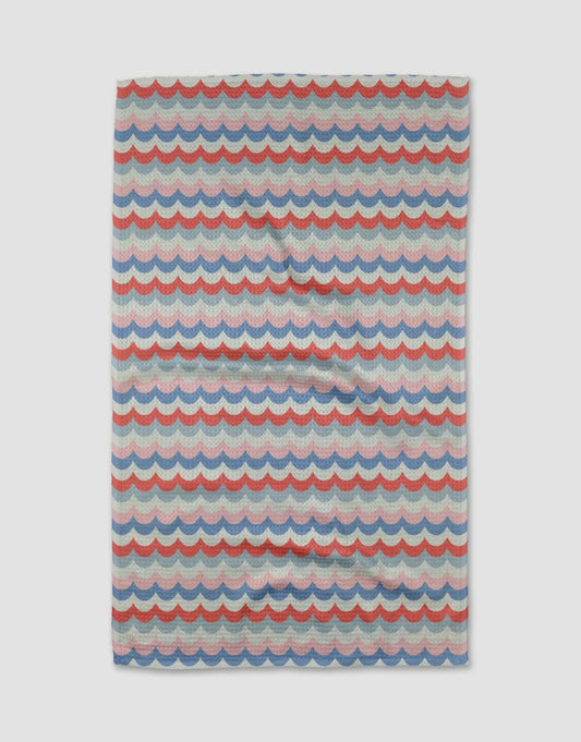 Scallop Stripes Geometry Towel