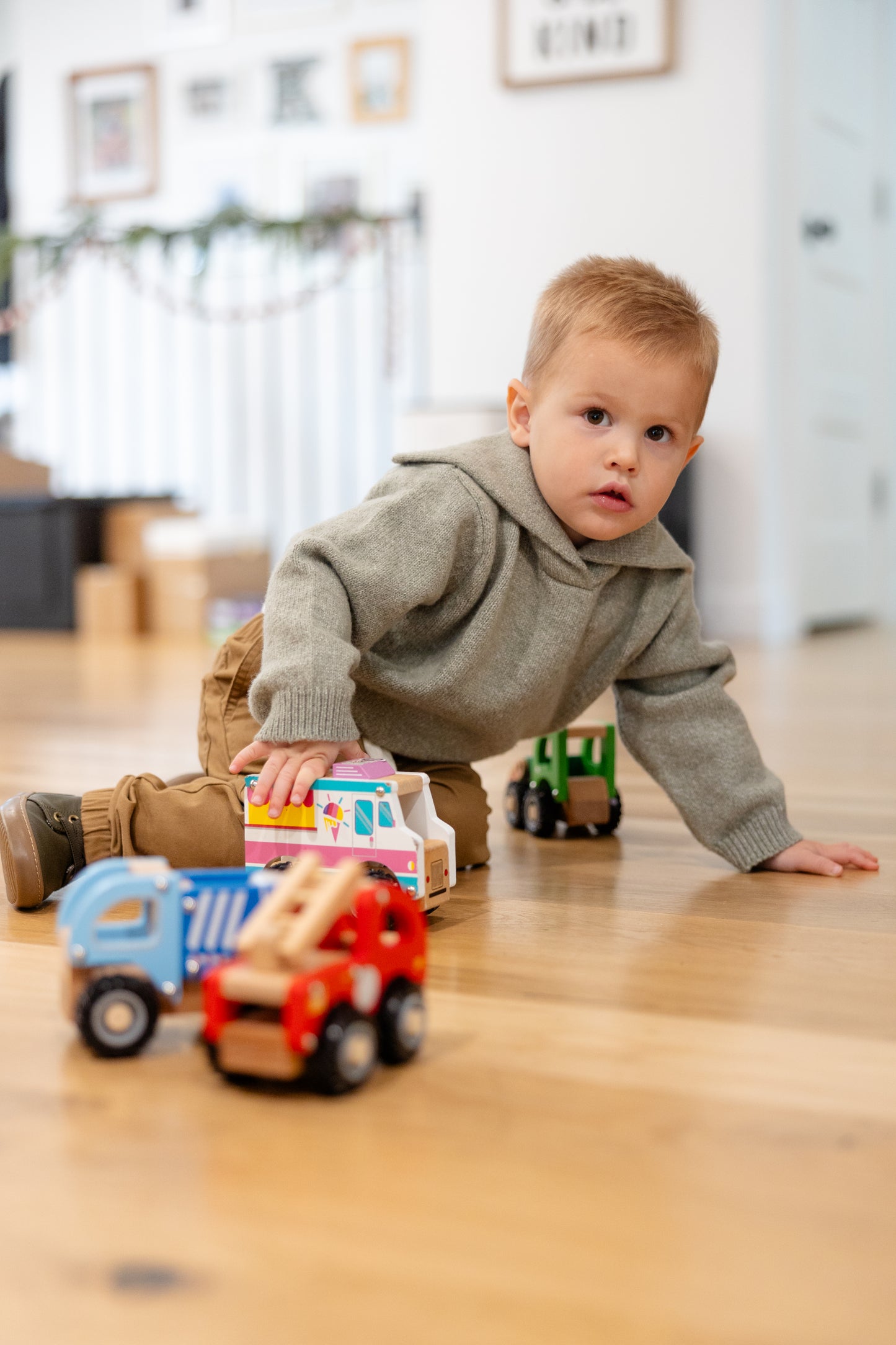 Fire Truck Wooden Toy
