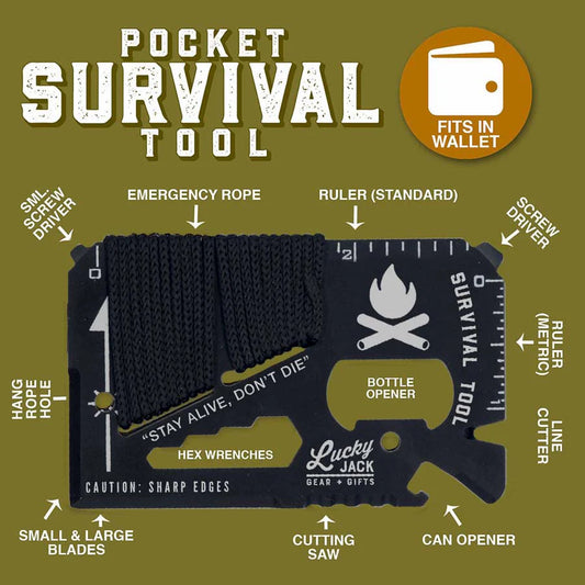 Pocket Survival Tool Card