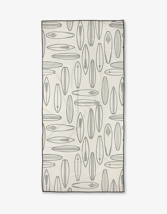 Summer Surfing Beach Towel