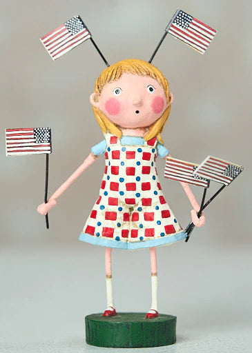 Fannie's Flag Lori Mitchell Figurine