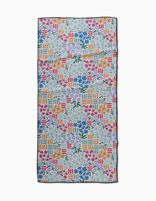 Floral Garden Beach Towel