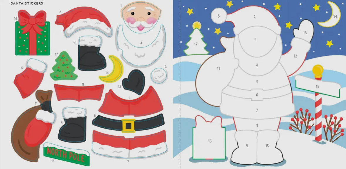 Christmas First Color By Sticker Book
