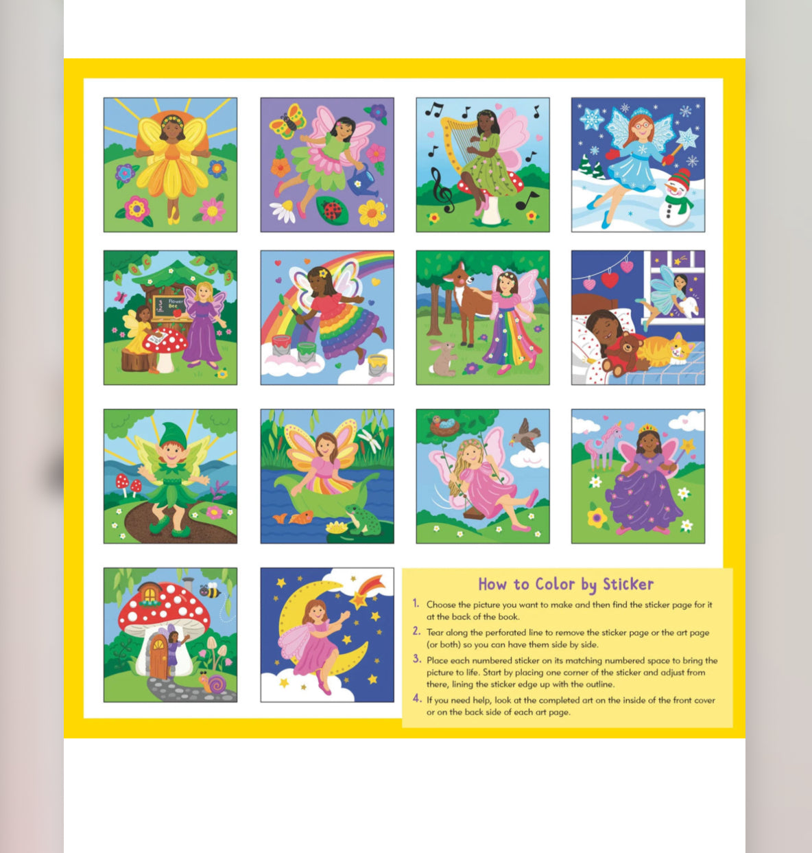Color By Sticker: Fairies