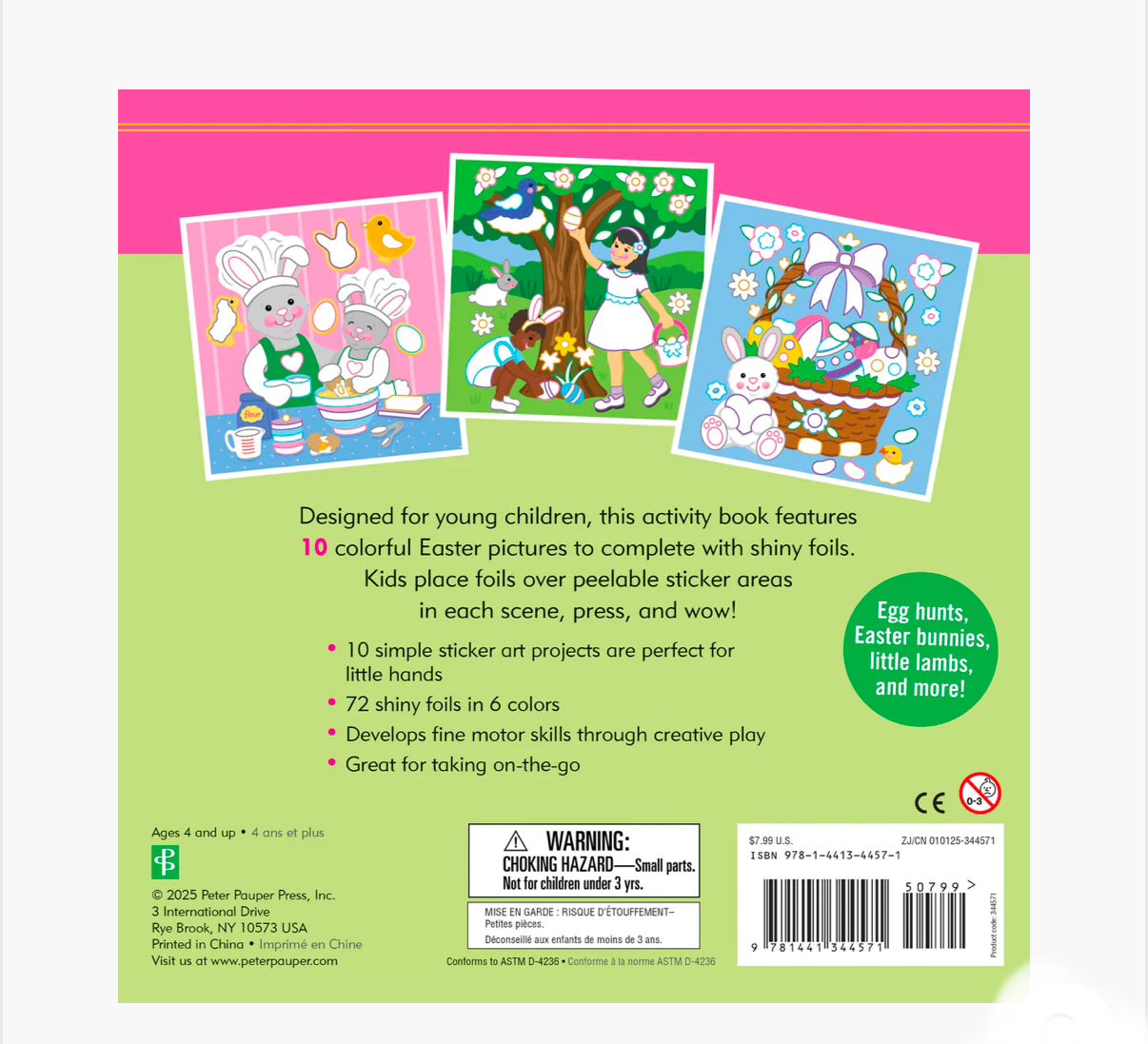 Color-By-Foil Sticker Book - Easter