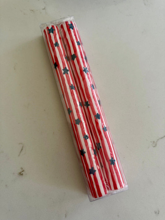 Star Spangled Taper Candle