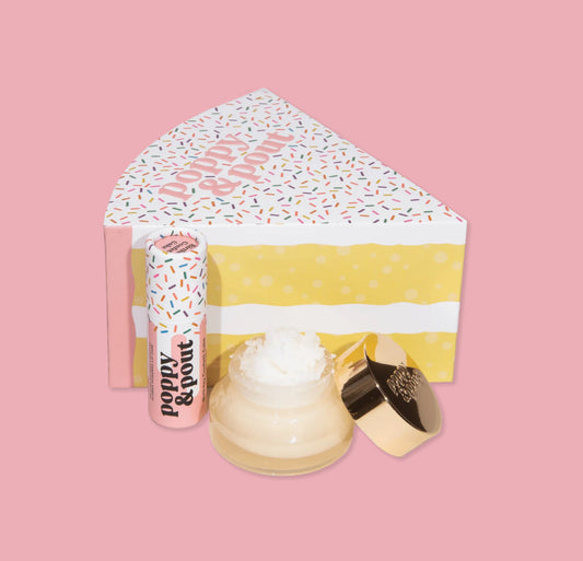 Poppy & Pout- Birthday Confetti Cake Gift Set