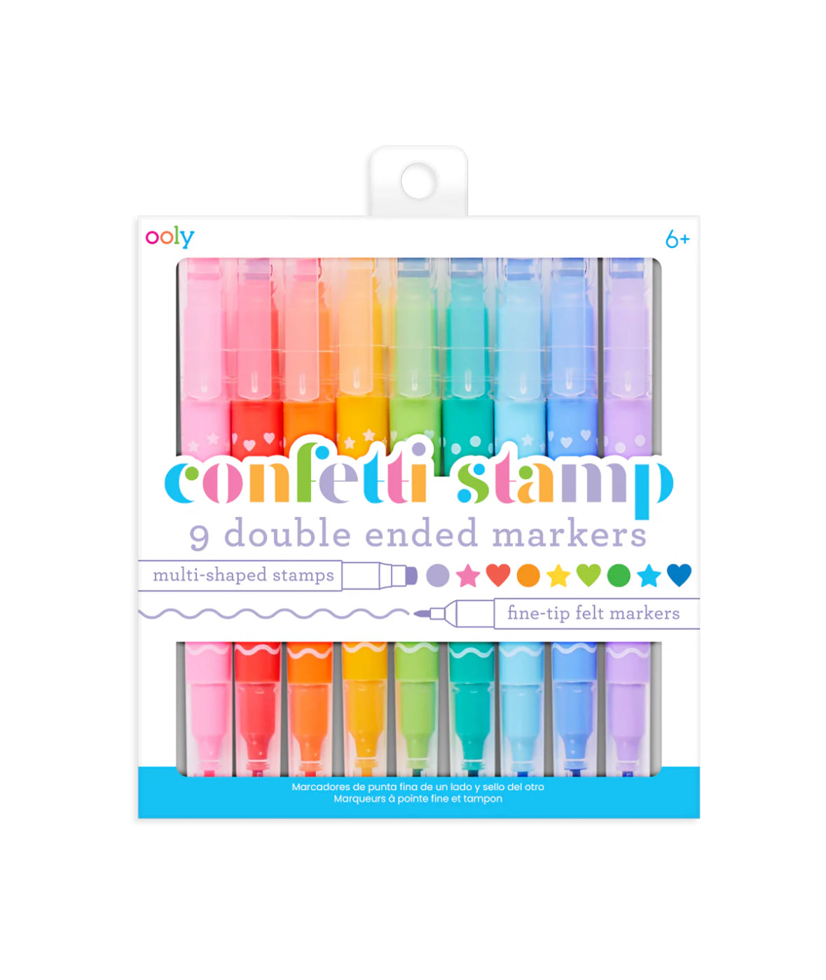 Confetti Stamp Double-Ended Markers