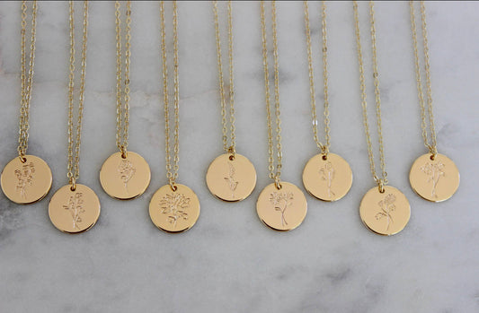 Birth Flower Necklace