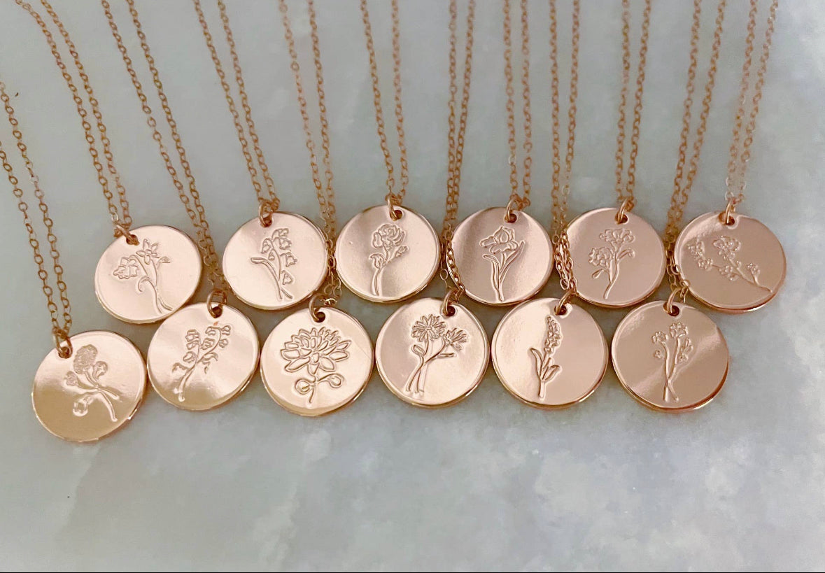 Birth Flower Necklace