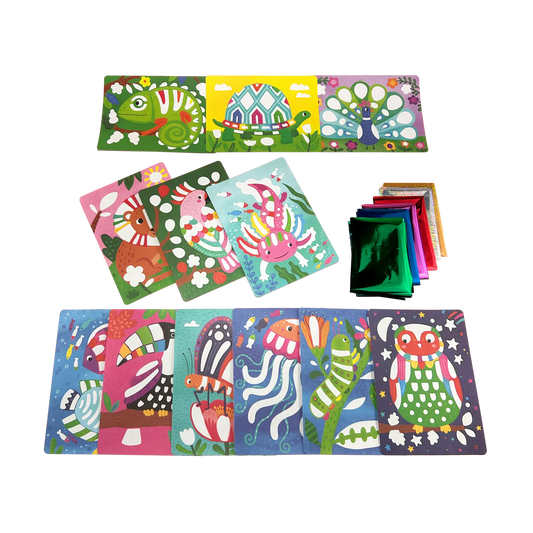 Foil-tastic Foil Art & Coloring Set - Awesome Animals