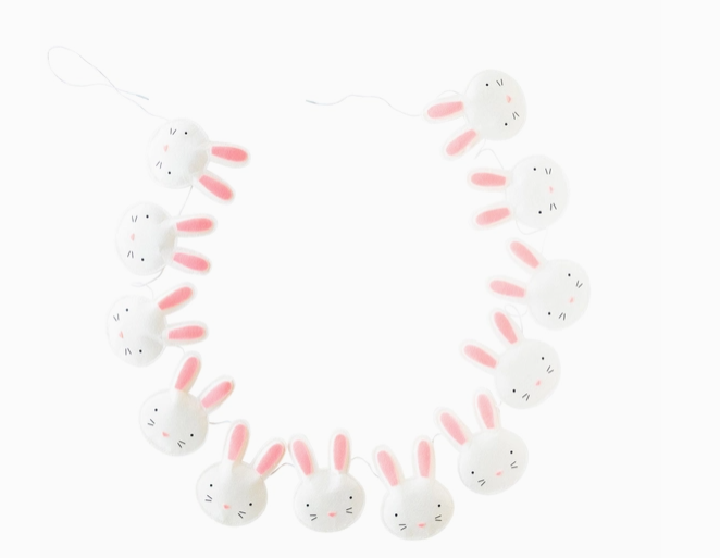 Puffy Felt Bunny Banner