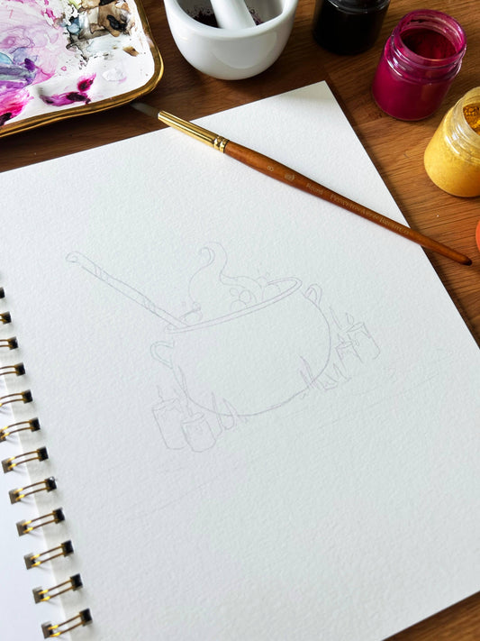 Halloween Volume 2 Watercolor Workbook