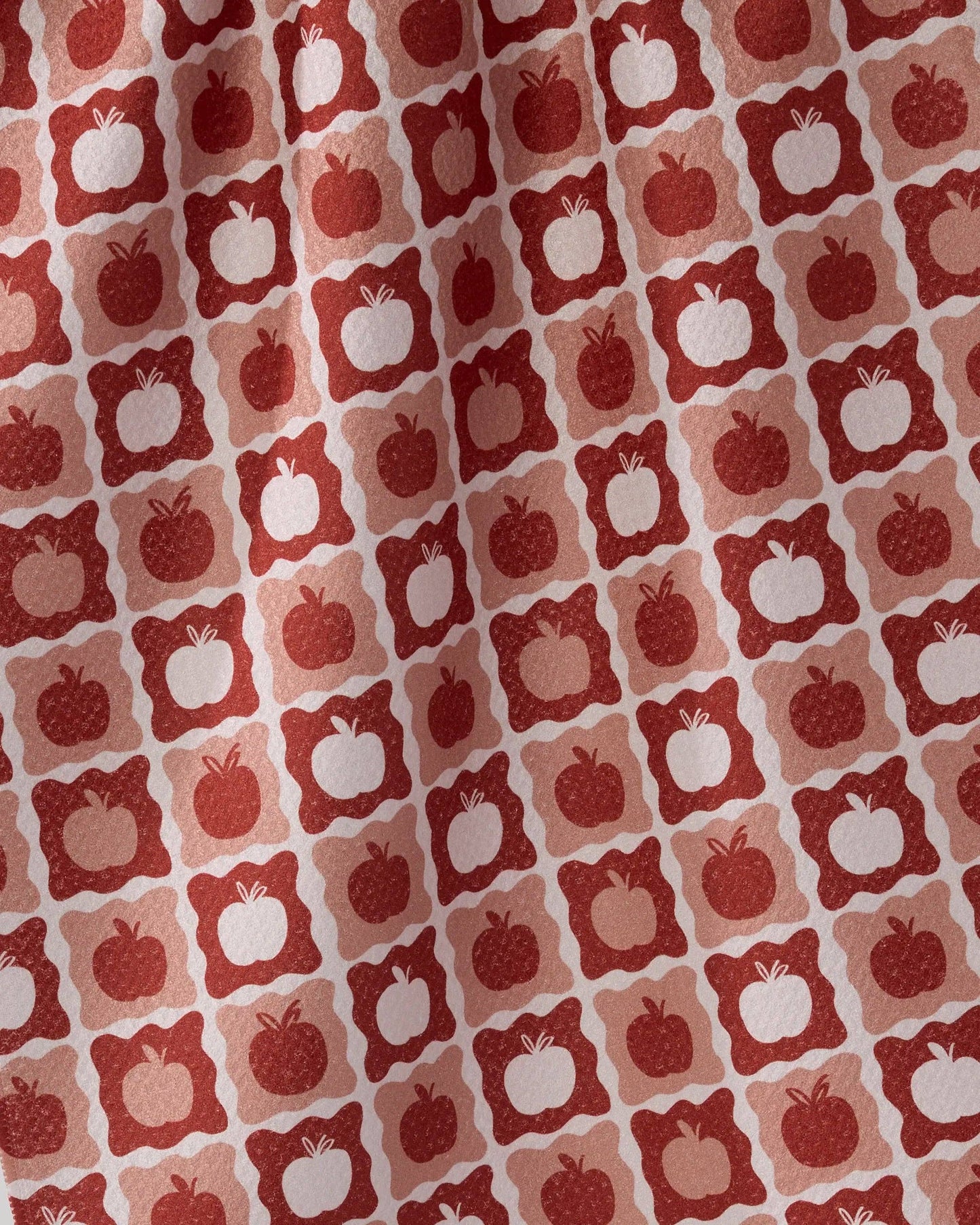 Apple Quilt Geometry Tea Towel