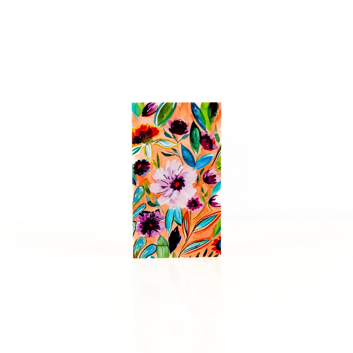 Coral Floral Enclosure Card