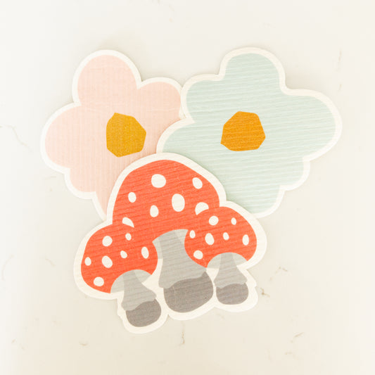 Mushroom Swedish Dishcloth