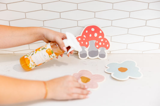 Flower Swedish Dishcloth