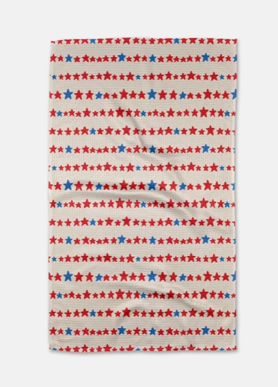 Starry Stripes Geometry Towel