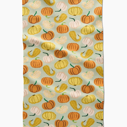 Pumpkins & Gourds Geometry Towel