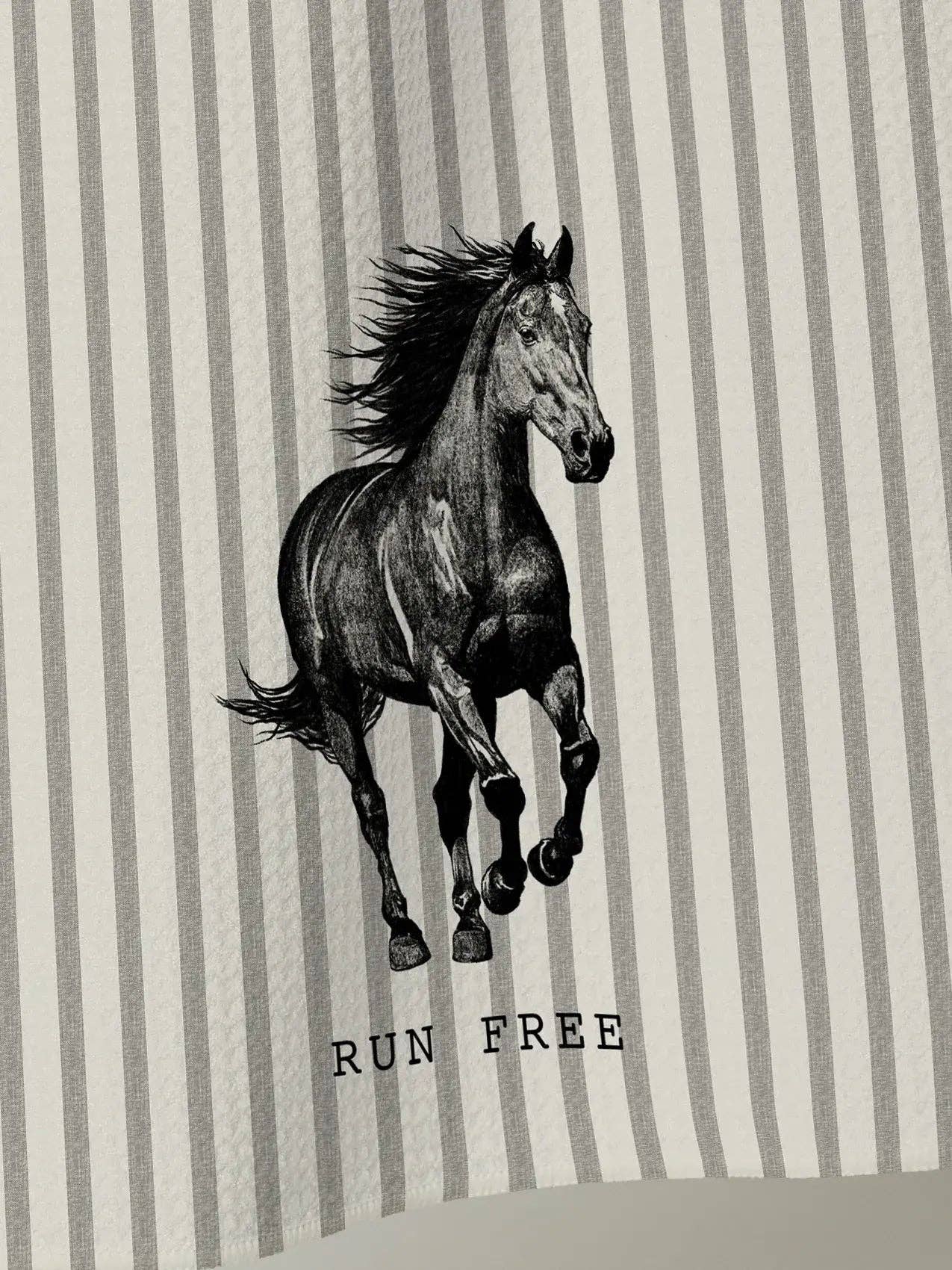 Run Free Geometry Tea Towel