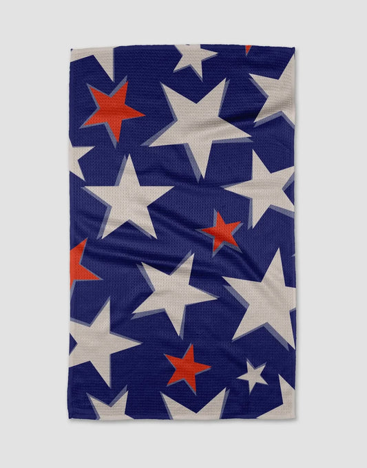 Shadowed Stars Geometry Towel