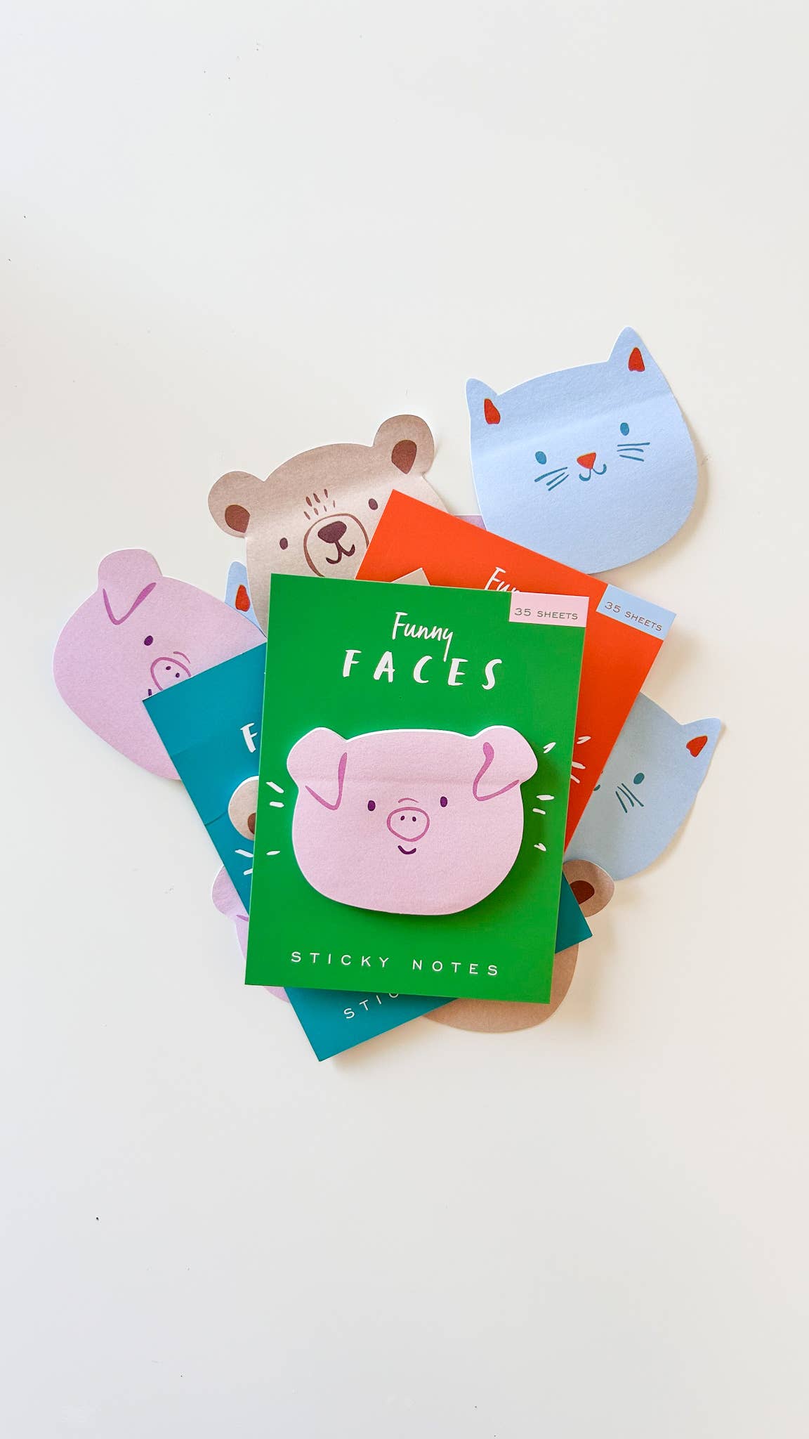 Bear Funny Faces Sticky Notes