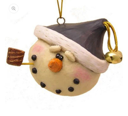 Snowman with Pipe Ornament