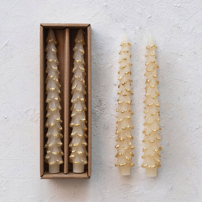 Cream Tree Taper Candles