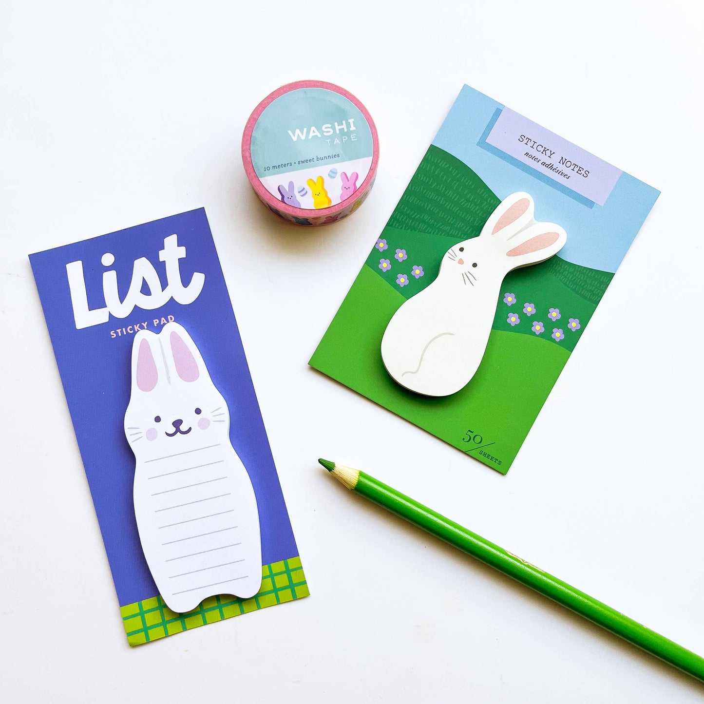 Bunny Die Cut Sticky Notes